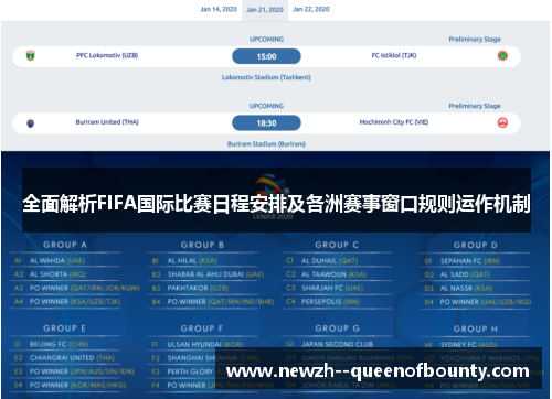 全面解析FIFA国际比赛日程安排及各洲赛事窗口规则运作机制 全面解析FIFA国际比赛日程安排及各洲赛事窗口规则运作机制